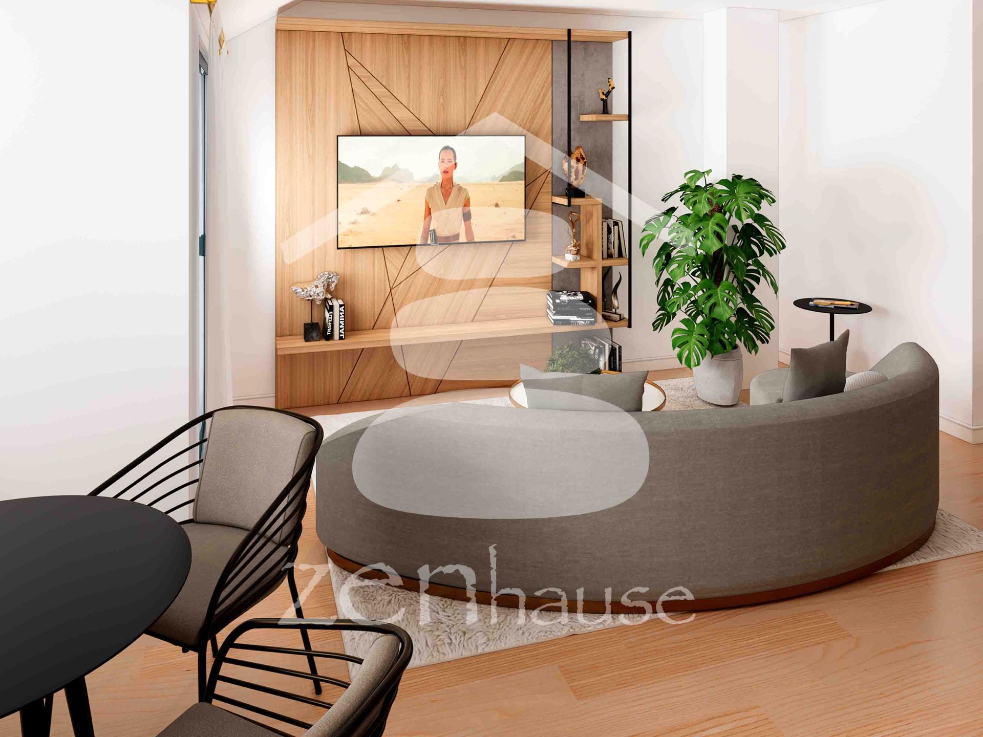 Sala de estar de Ático en venta en Sanxenxo con Aire acondicionado, Calefacción y Terraza