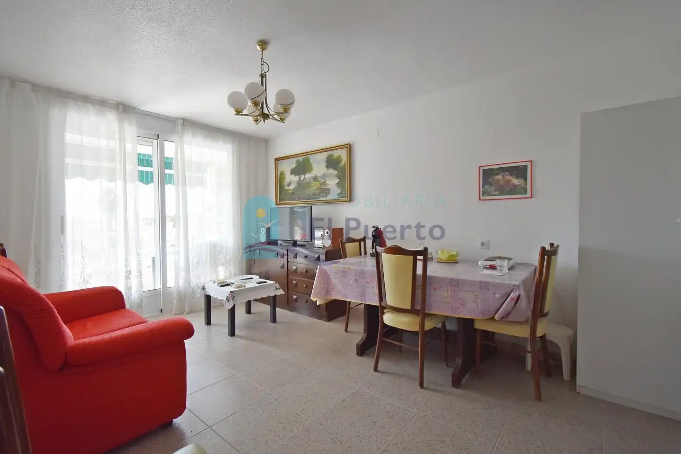 Sala de estar de Piso en venta en Mazarrón con Jardín privado, Terraza y Trastero