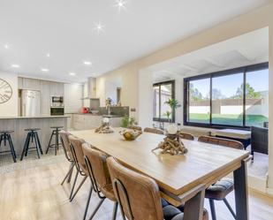 Dining room of Single-family semi-detached for sale in Sant Llorenç de la Muga  with Air Conditioner, Heating and Private garden