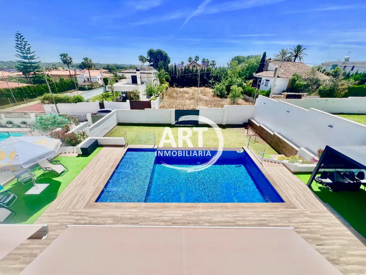 Garden of Houses for sale in San Antonio de Benagéber  with Air Conditioner, Heating and Private garden
