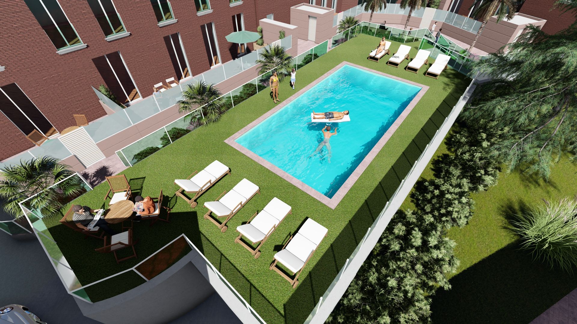 Swimming pool of Apartments for sale in Palencia Capital  with Community pool
