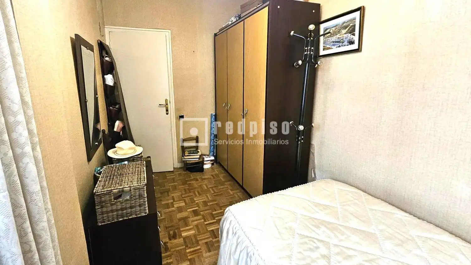 Bedroom of Flat for sale in Madrid  with Heating, Parquet flooring and Terrace