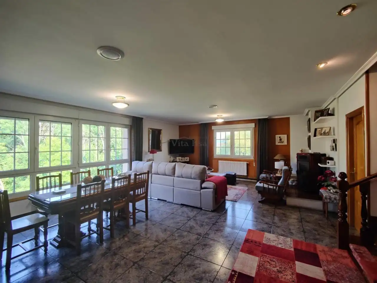 Living room of Houses for sale in Ourense Capital   with Heating, Private garden and Swimming Pool