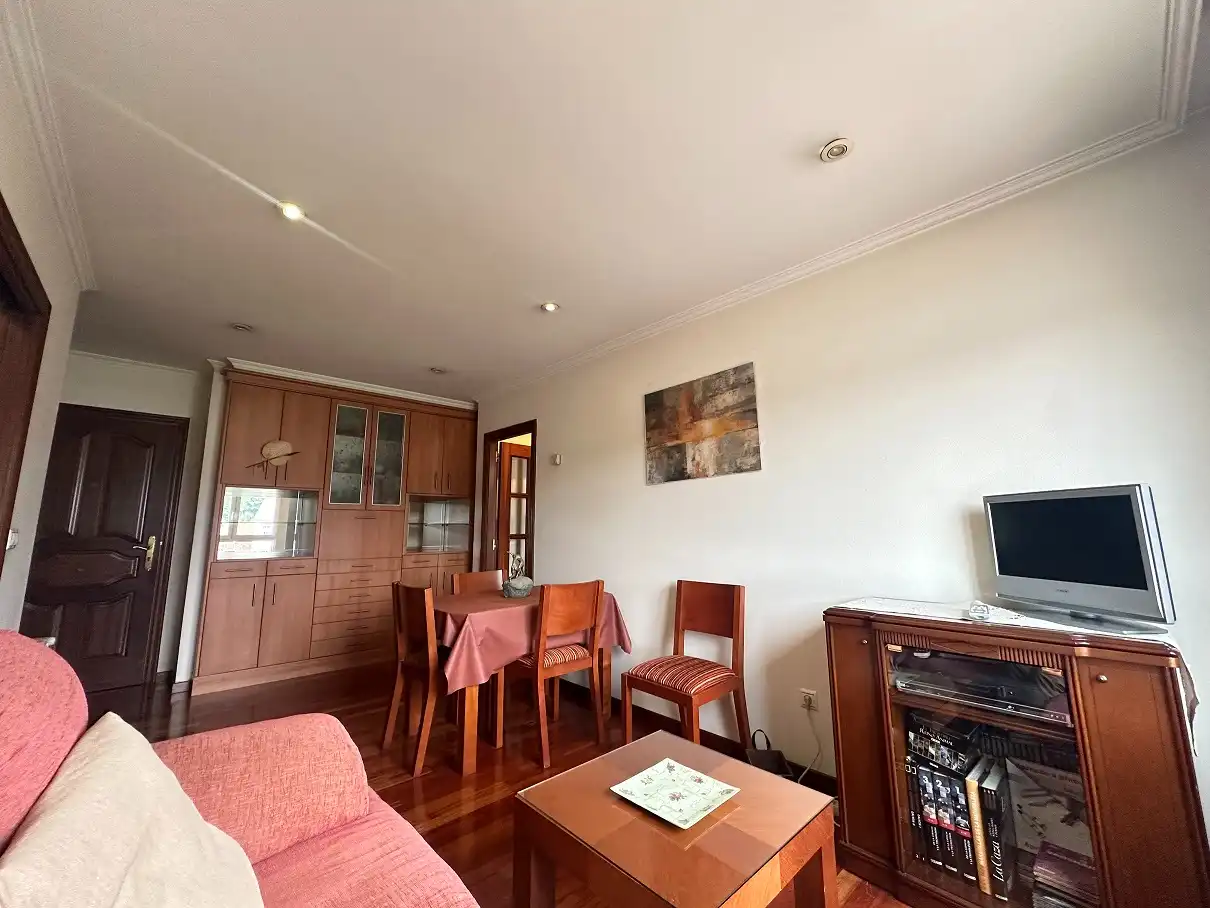 Sala de estar de Piso de alquiler en Santiago de Compostela  con Calefacción, Trastero y Amueblado