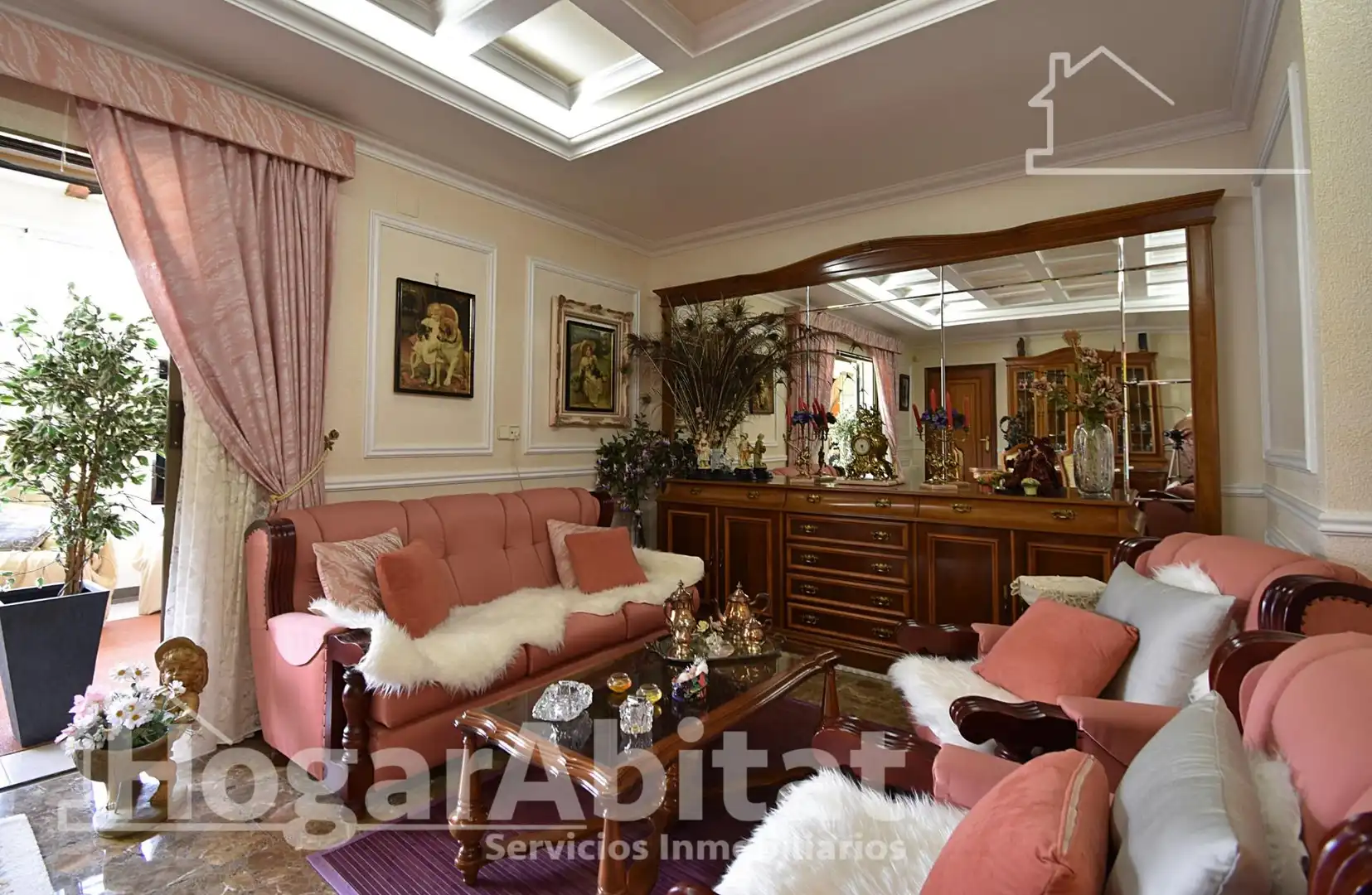 Sala de estar de Casa o chalet en venta en L'Atzúbia con Calefacción, Terraza y Trastero