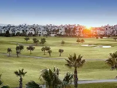 Außenansicht von Einfamilien-Reihenhaus zum Verkauf in San Javier mit Heizung, Privatgarten und Schwimmbad