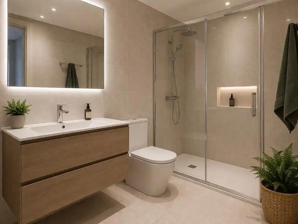 Bathroom of Flat for sale in Girona
