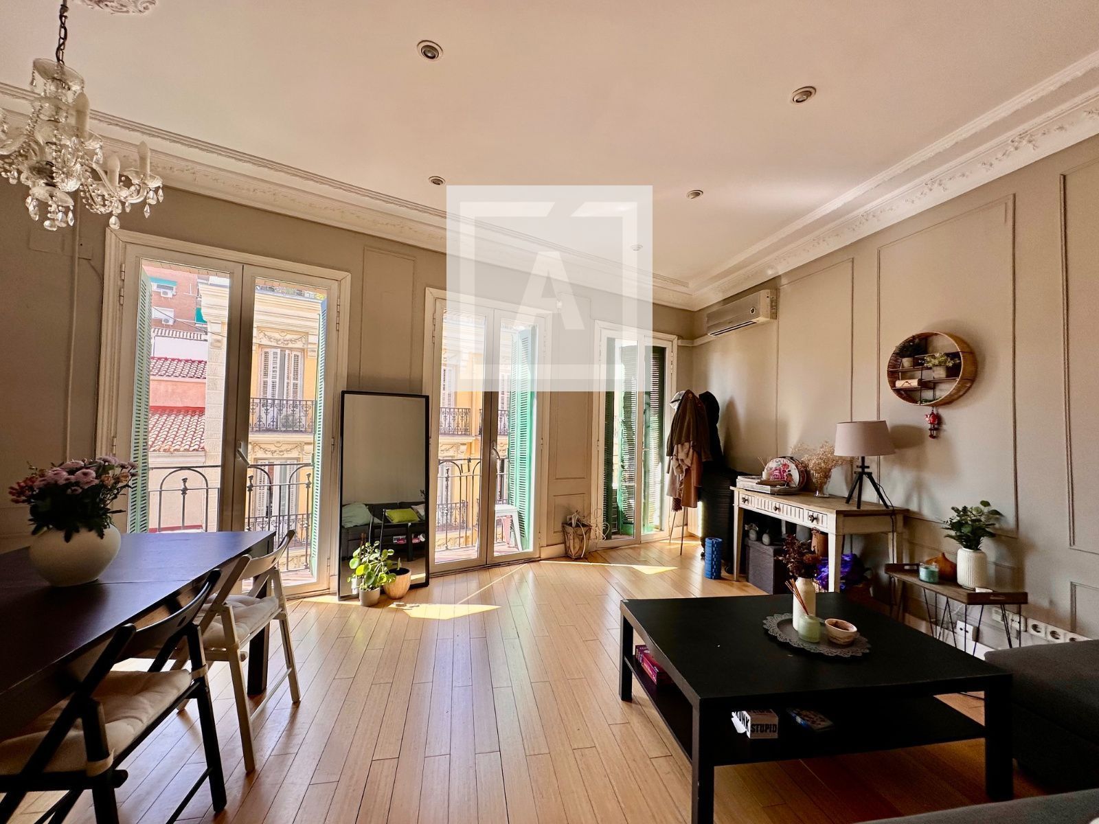 Living room of Flat for sale in  Madrid Capital  with Air Conditioner, Heating and Terrace