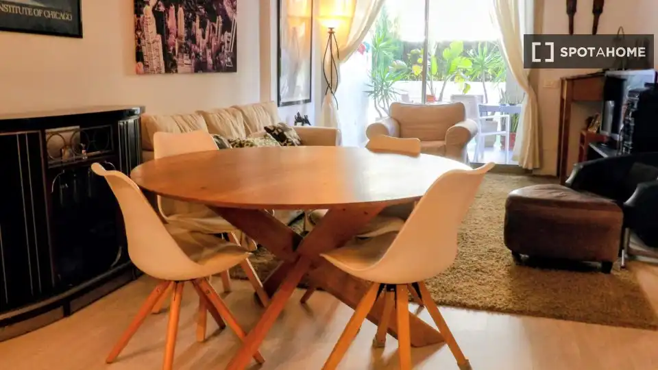 Comedor de Piso de alquiler en  Palma de Mallorca con Aire acondicionado, Calefacción y Amueblado