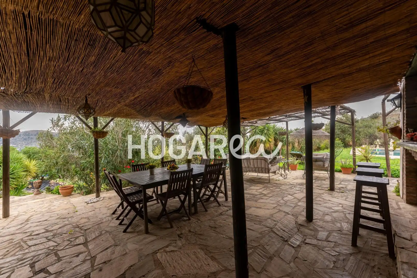 Terraza de Finca rústica en venta en Alcaucín con Jardín privado, Terraza y Piscina