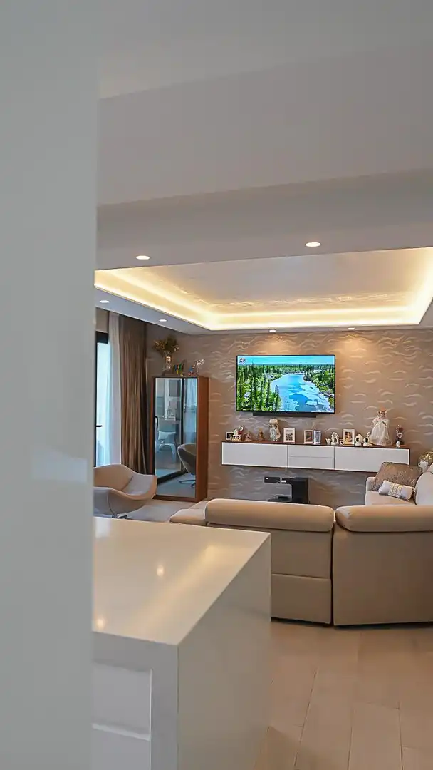 Sala d'estar de Casa o xalet de lloguer en Finestrat amb Aire condicionat, Calefacció i Jardí privat