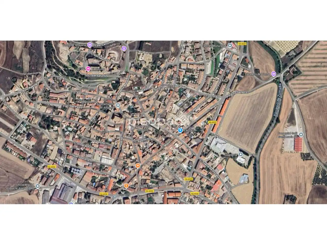 Vista exterior de Finca rústica en venta en Artajona con Calefacción, Parquet y Terraza