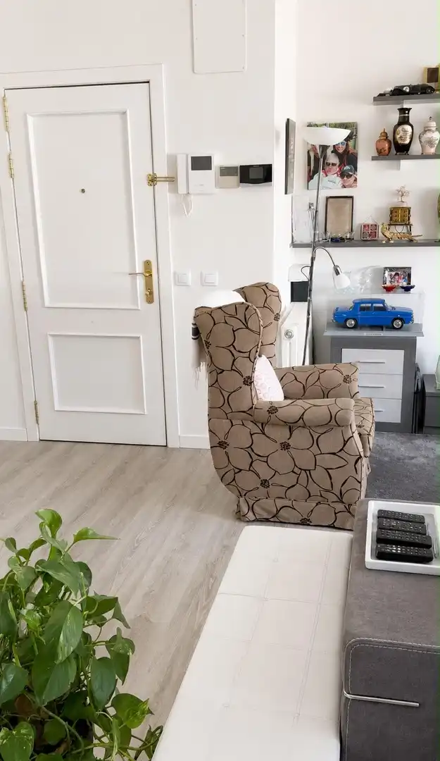 Sala d'estar de Àtic en venda en Collado Villalba amb Aire condicionat, Calefacció i Jardí privat