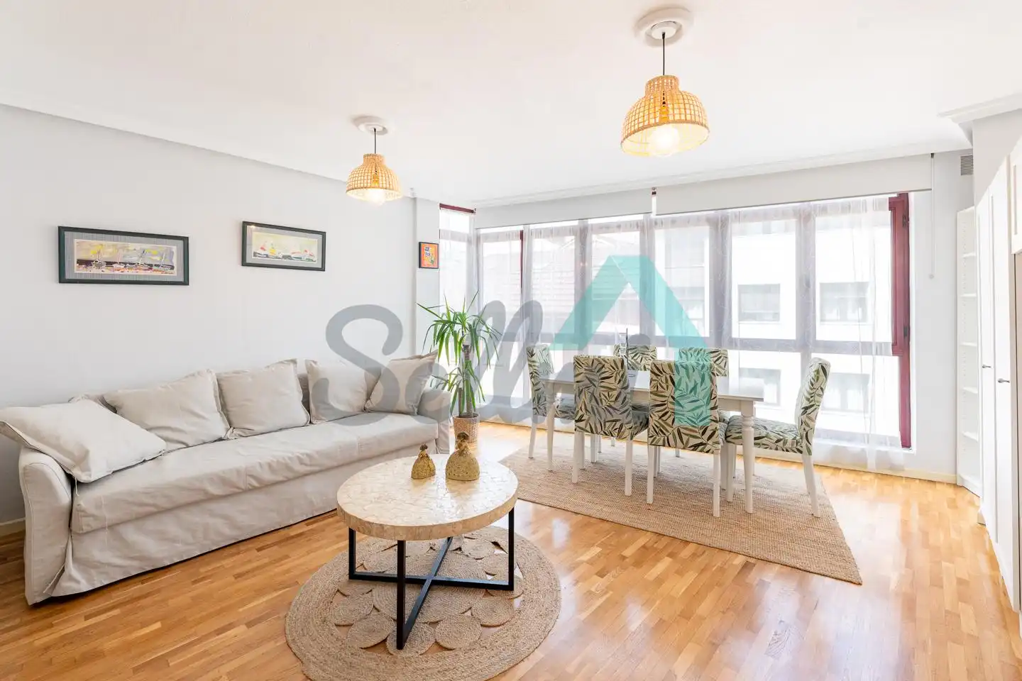 Living room of Study for rent in Oviedo   with Heating, Parquet flooring and Furnished