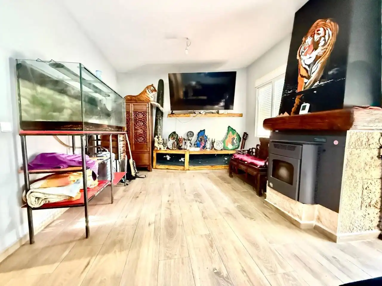 Sala d'estar de Casa adosada en venda en Numancia de la Sagra amb Calefacció i Alarma