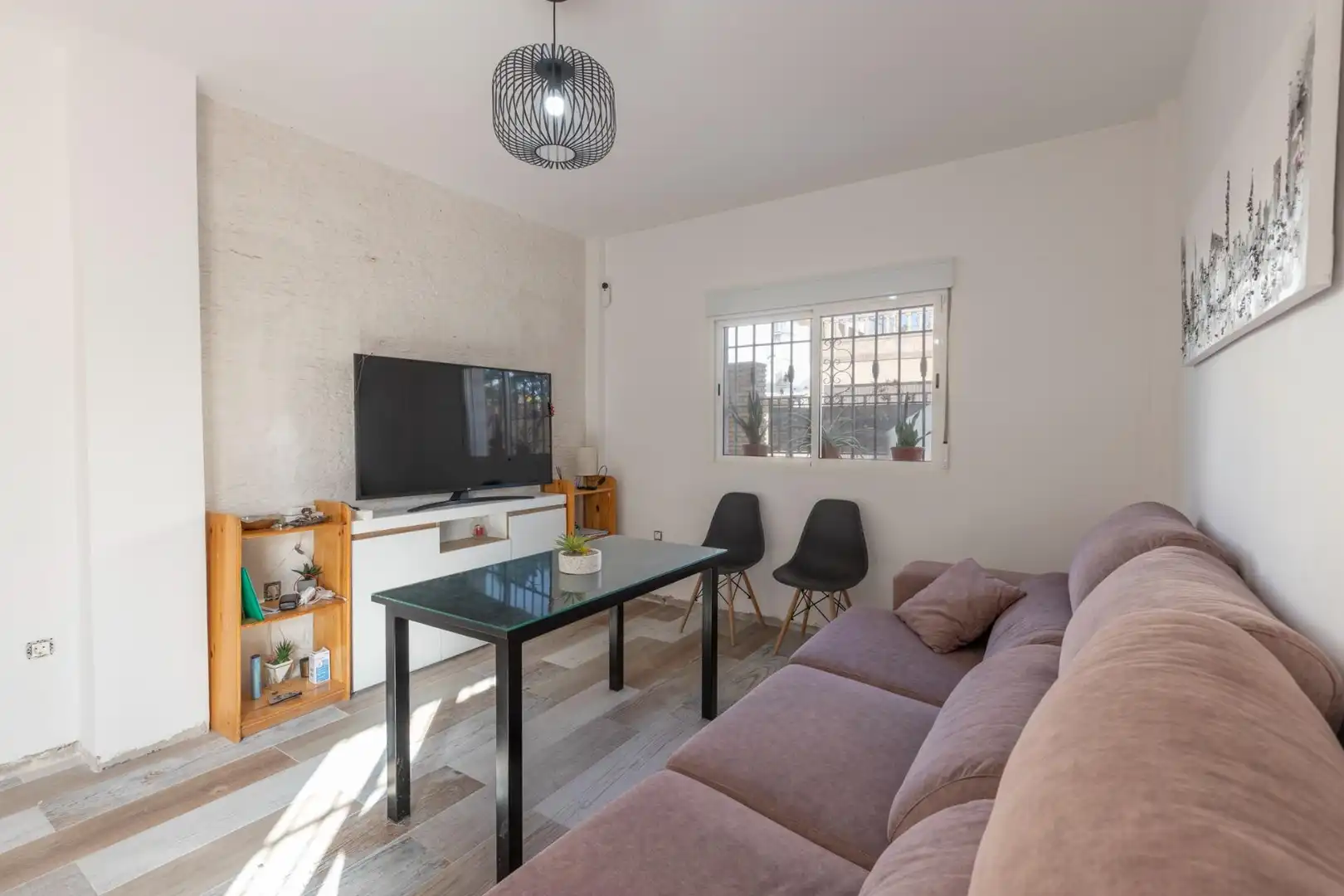 Sala d'estar de Casa adosada en venda en La Malahá amb Terrassa