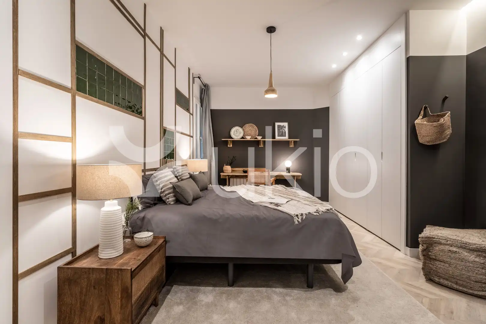 Habitación de Apartamento de alquiler en Madrid con Aire acondicionado, Calefacción y Amueblado