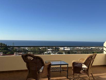 Terrace of Flat for sale in Rincón de la Victoria  with Terrace, Storage room and Community pool