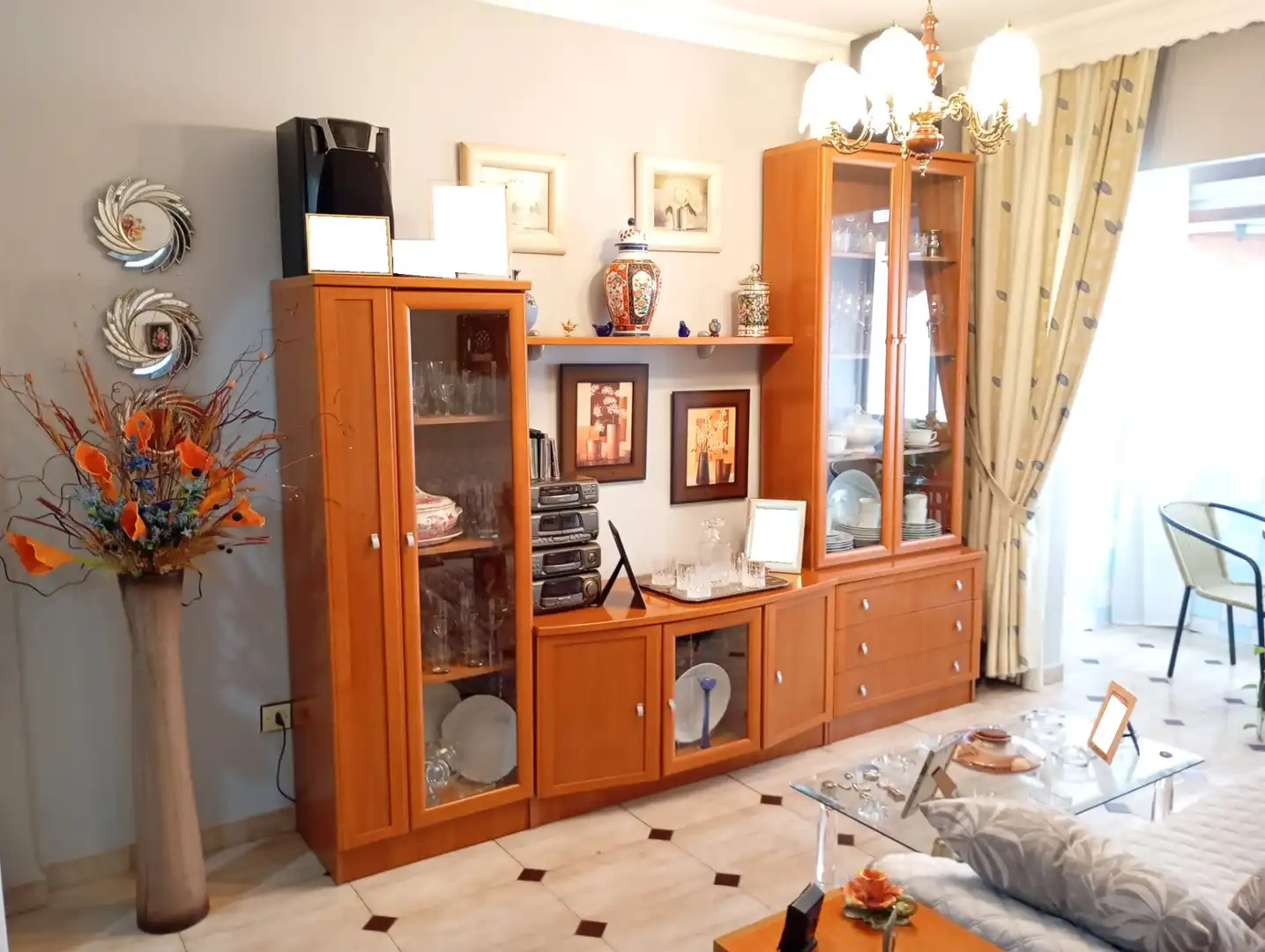 Living room of Flat for sale in Málaga  with Air Conditioner, Terrace and Furnished