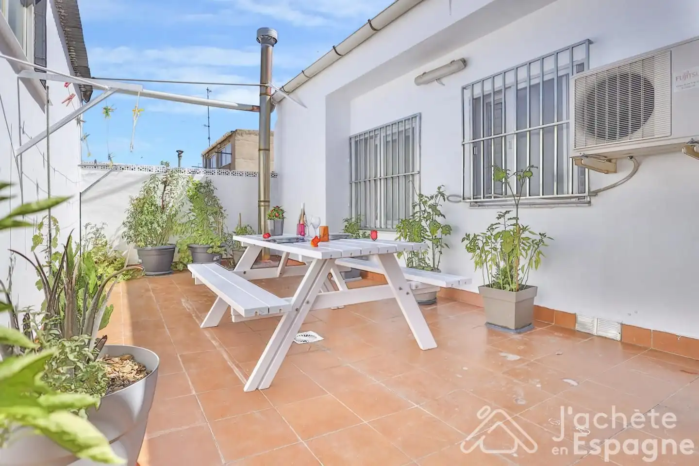 Terrassa de Casa adosada en venda en Caudete amb Aire condicionat, Calefacció i Terrassa