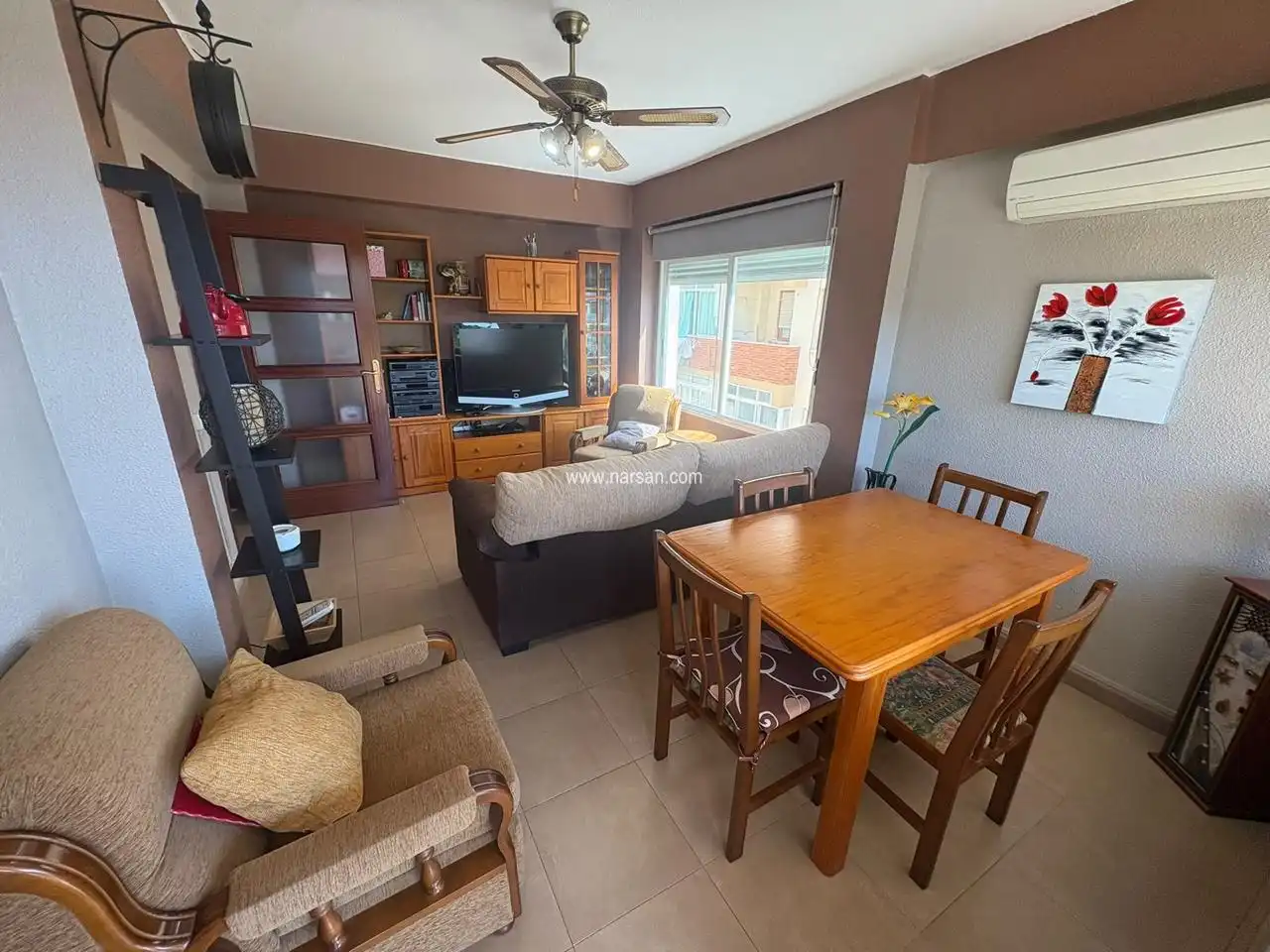 Sala de estar de Apartamento en venta en Benicasim / Benicàssim con Aire acondicionado, Calefacción y Terraza