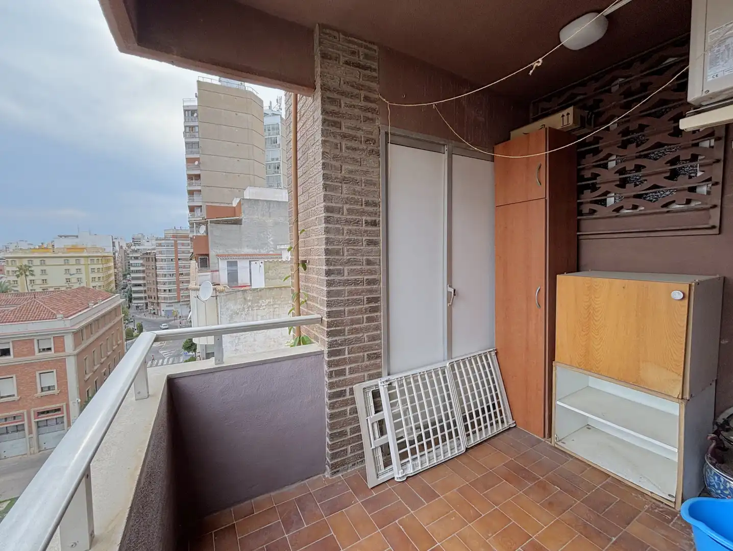 Balcony of Flat for sale in Castellón de la Plana / Castelló de la Plana  with Air Conditioner, Heating and Terrace