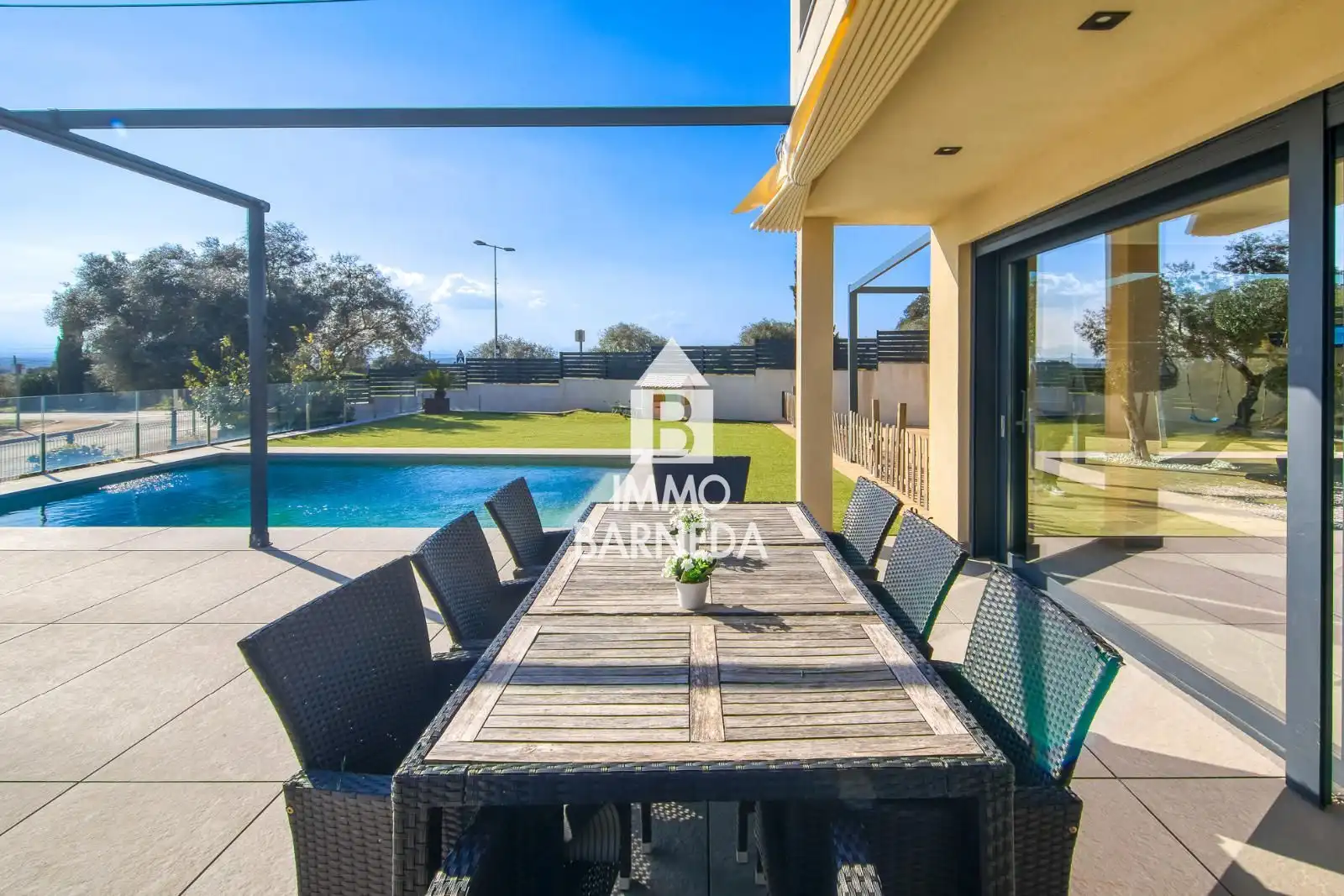 Terrasse von Haus oder Chalet zum Verkauf in Palau-saverdera mit Klimaanlage, Heizung und Privatgarten