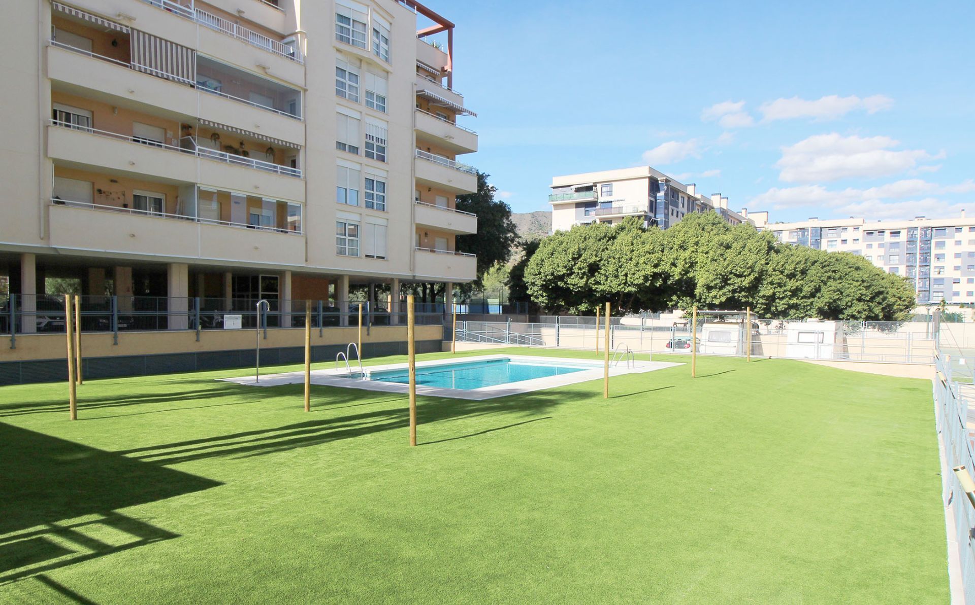Piscina de Piso en venta en Málaga Capital con Terraza, Trastero y Piscina comunitaria