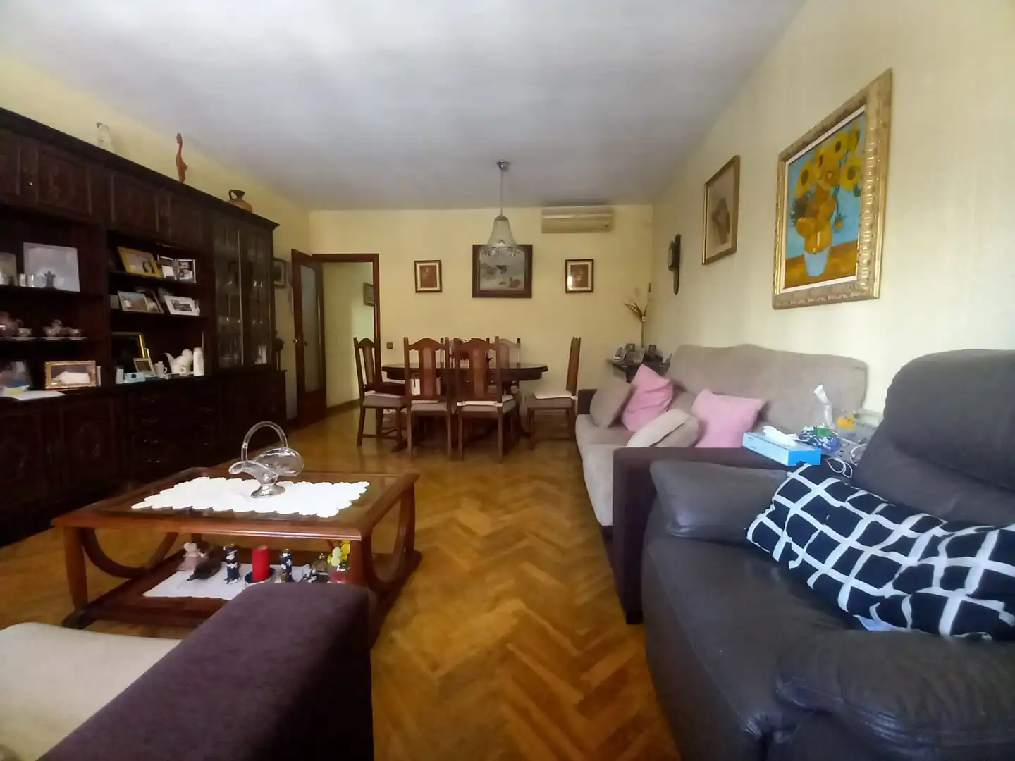 Wohnzimmer von Wohnung zum Verkauf in Badalona mit Klimaanlage, Heizung und Terrasse
