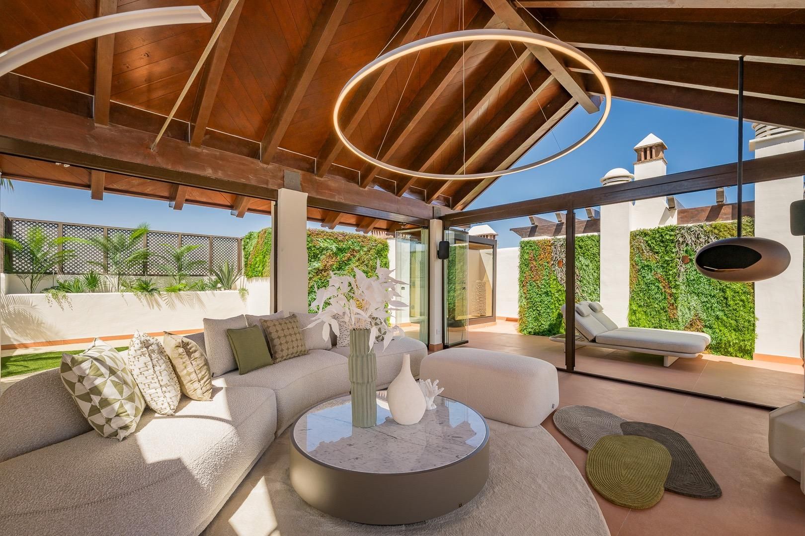 Terrace of Attic for sale in Estepona  with Air Conditioner, Private garden and Terrace