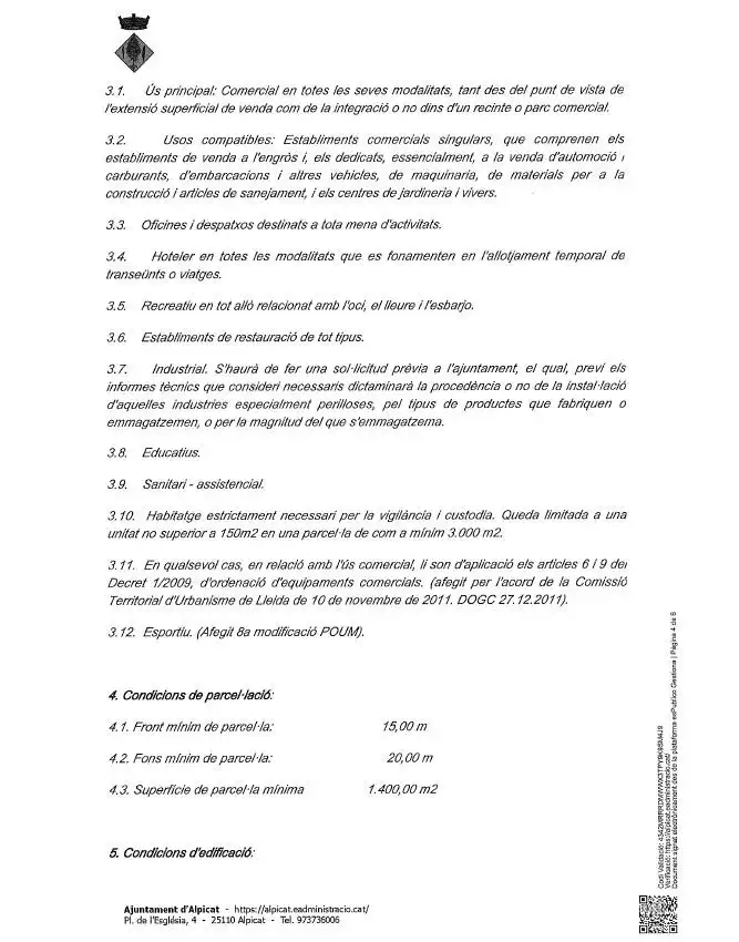 Terreno industrial de alquiler en Alpicat