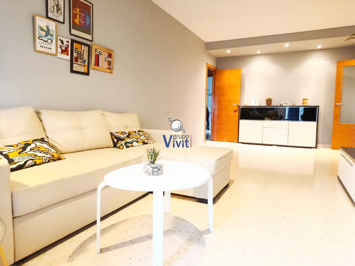 Living room of Flat for sale in Alcalá de Guadaira  with Air Conditioner, Storage room and Balcony