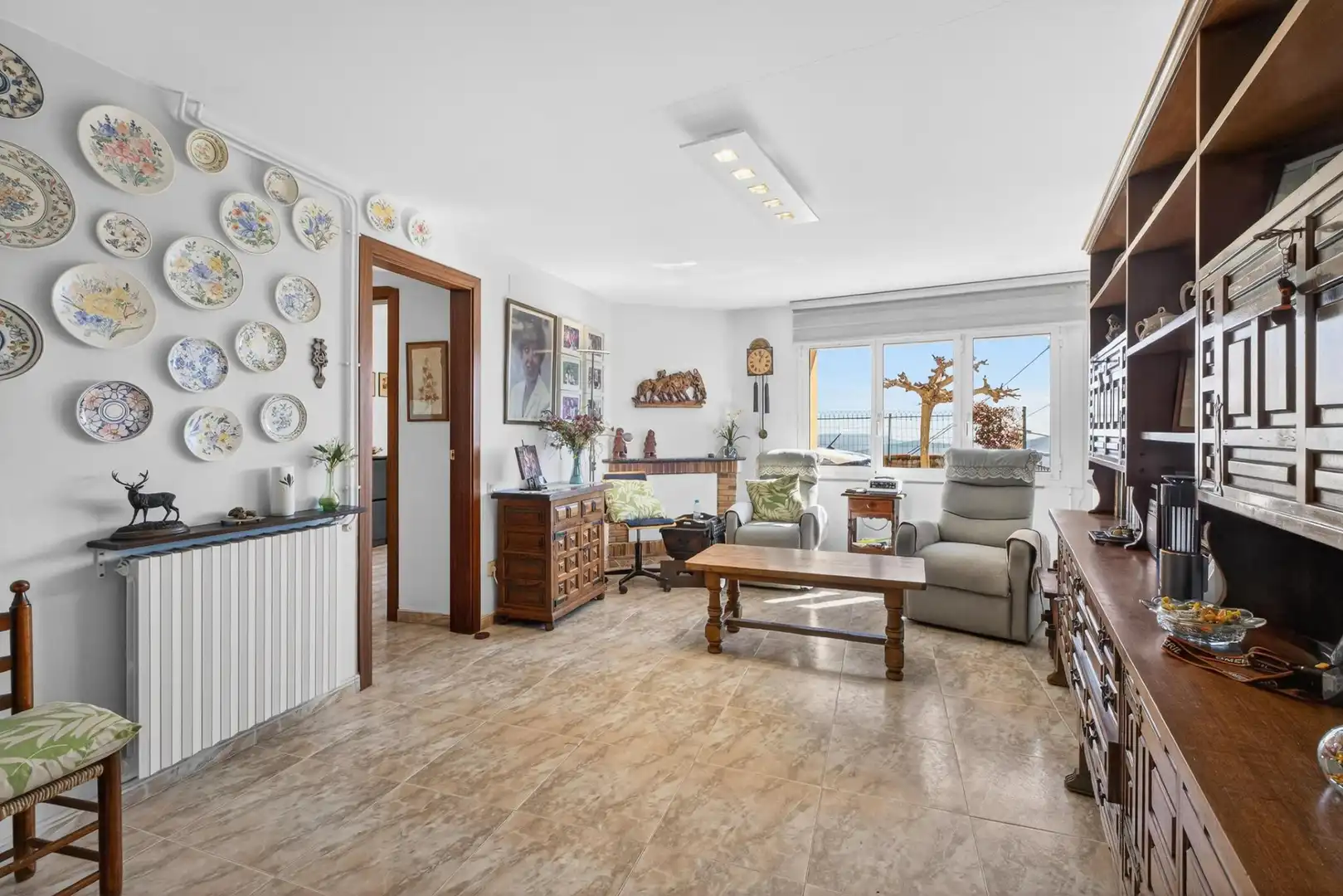 Sala de estar de Casa adosada en venta en Sant Hilari Sacalm con Aire acondicionado y Calefacción