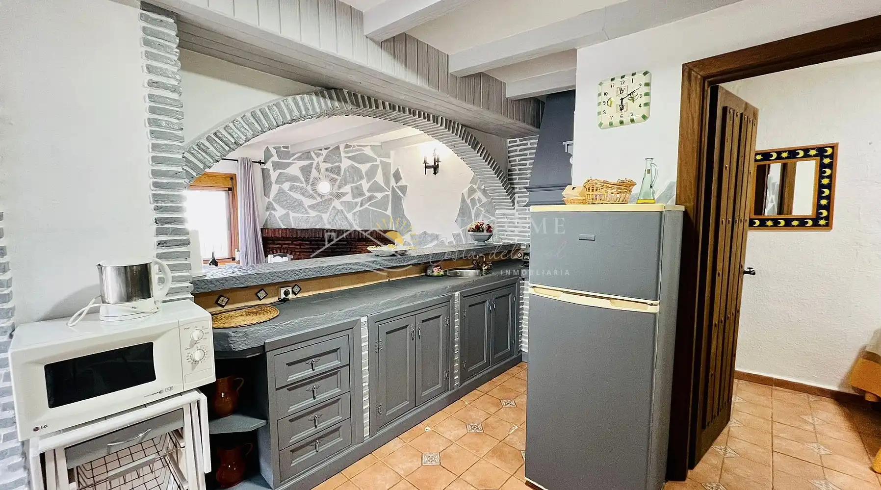 Küche von Country house zur Miete in Frigiliana mit Schwimmbad und Haustiere erlaubt