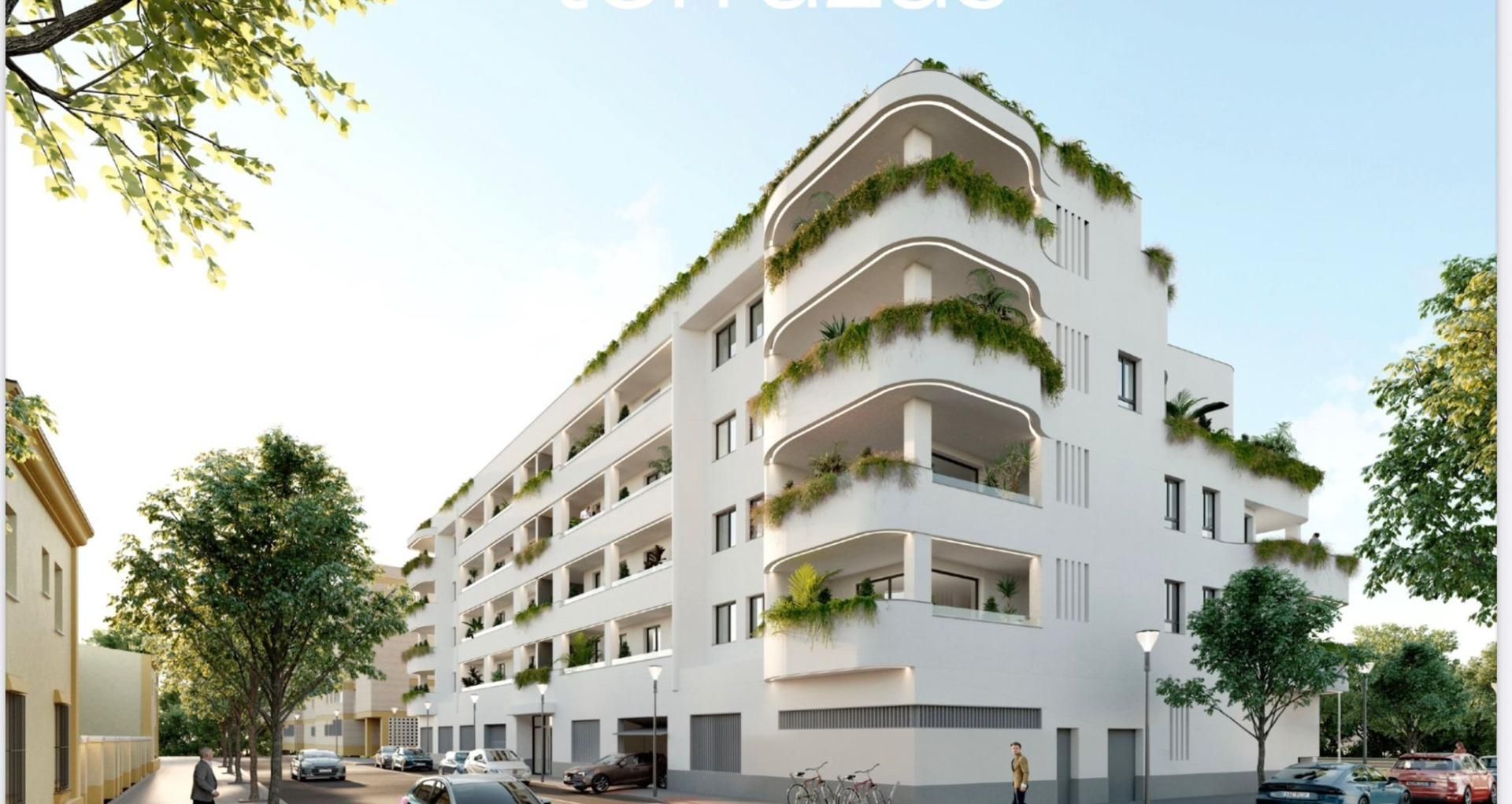 Exterior view of Flat for sale in  Sevilla Capital  with Air Conditioner, Heating and Terrace