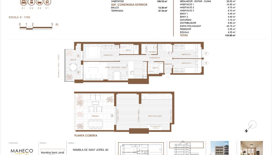 Foto 1 de Piso en venta en Rambla de Sant Jordi, 60, Centre, Barcelona