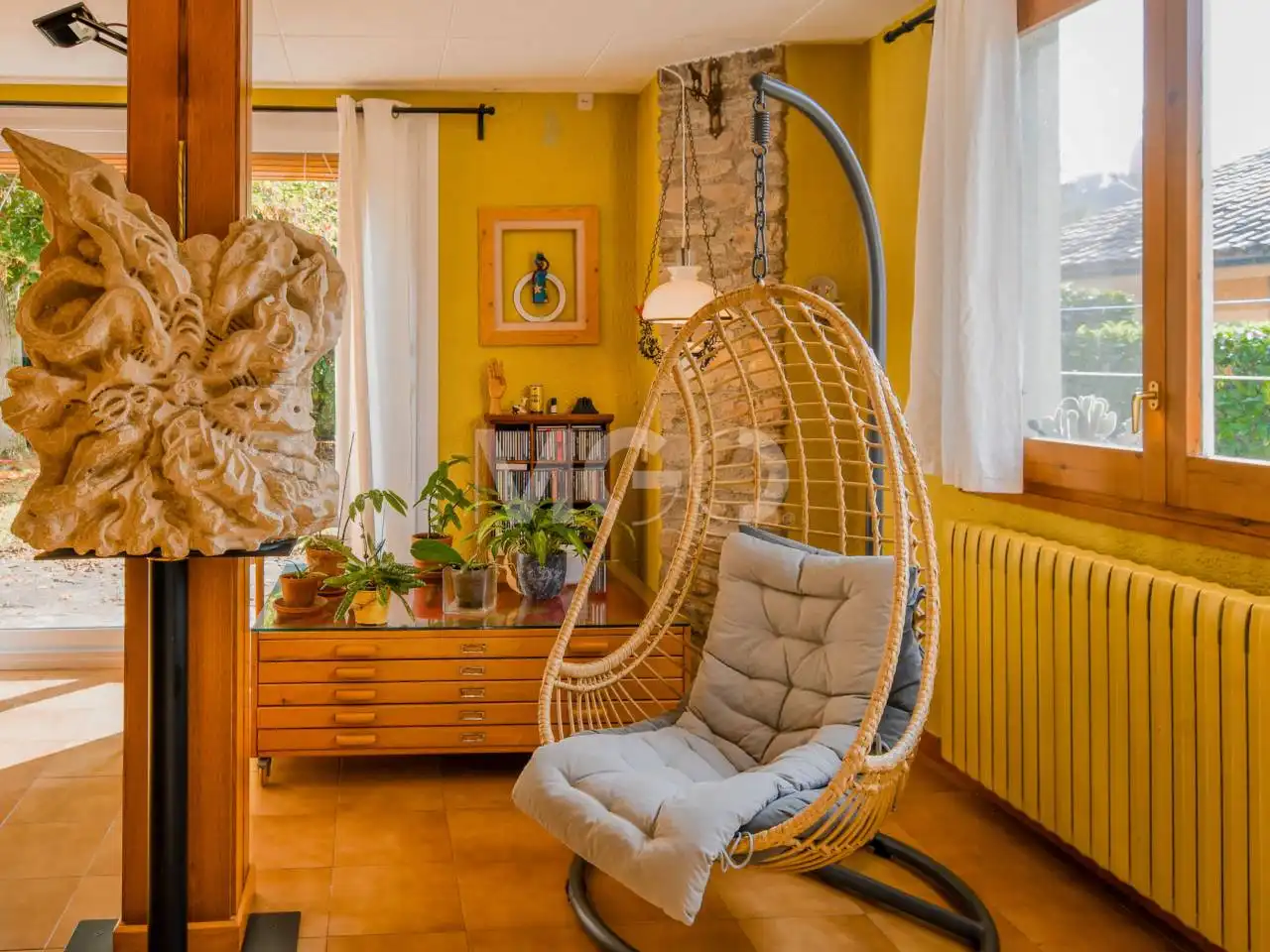 Terrassa de Casa o xalet en venda en Tavèrnoles amb Calefacció, Jardí privat i Parquet