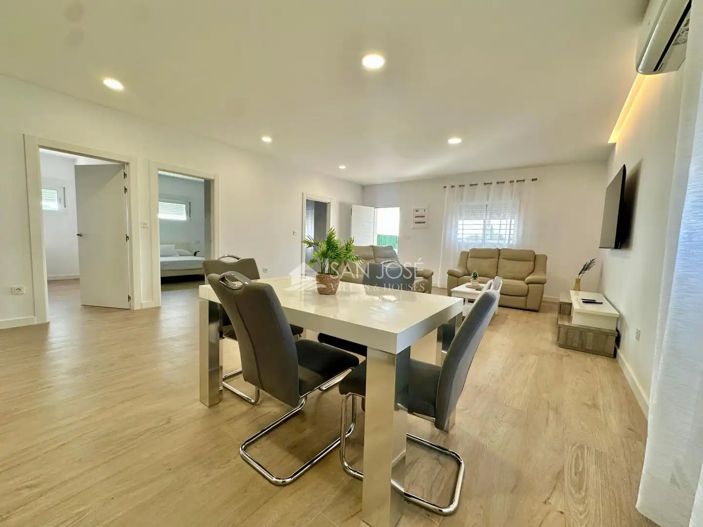 Sala de estar de Casa o chalet de alquiler en Aspe con Aire acondicionado, Calefacción y Terraza