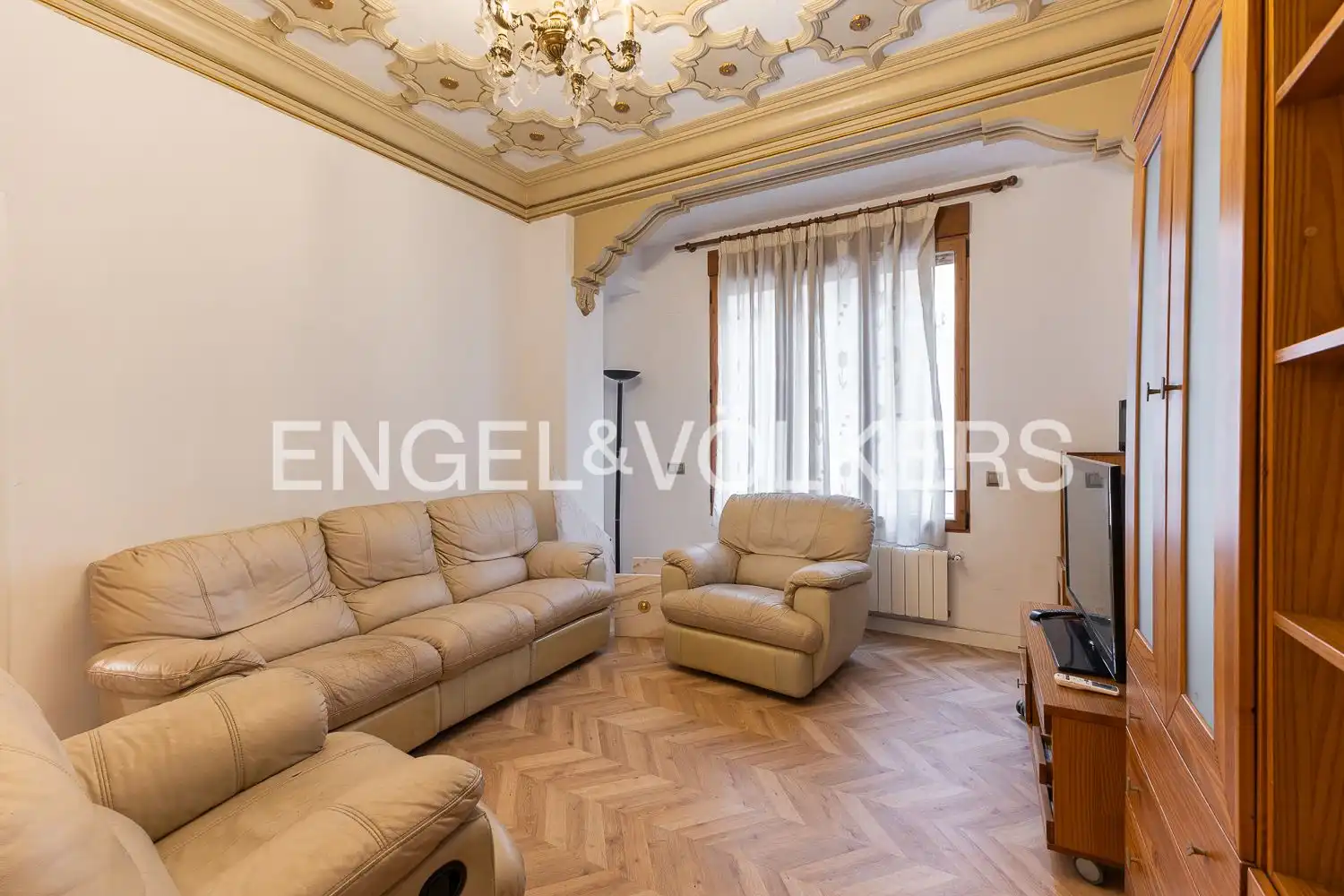 Living room of Flat for sale in  Valencia Capital  with Air Conditioner and Heating