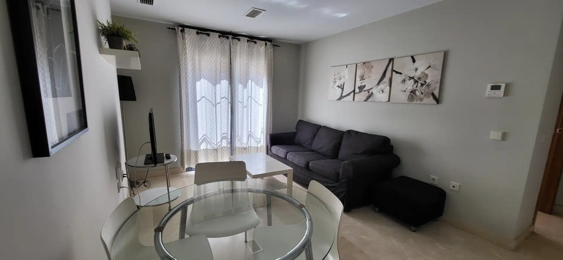 Sala de estar de Piso de alquiler en Málaga con Aire acondicionado, Calefacción y Amueblado