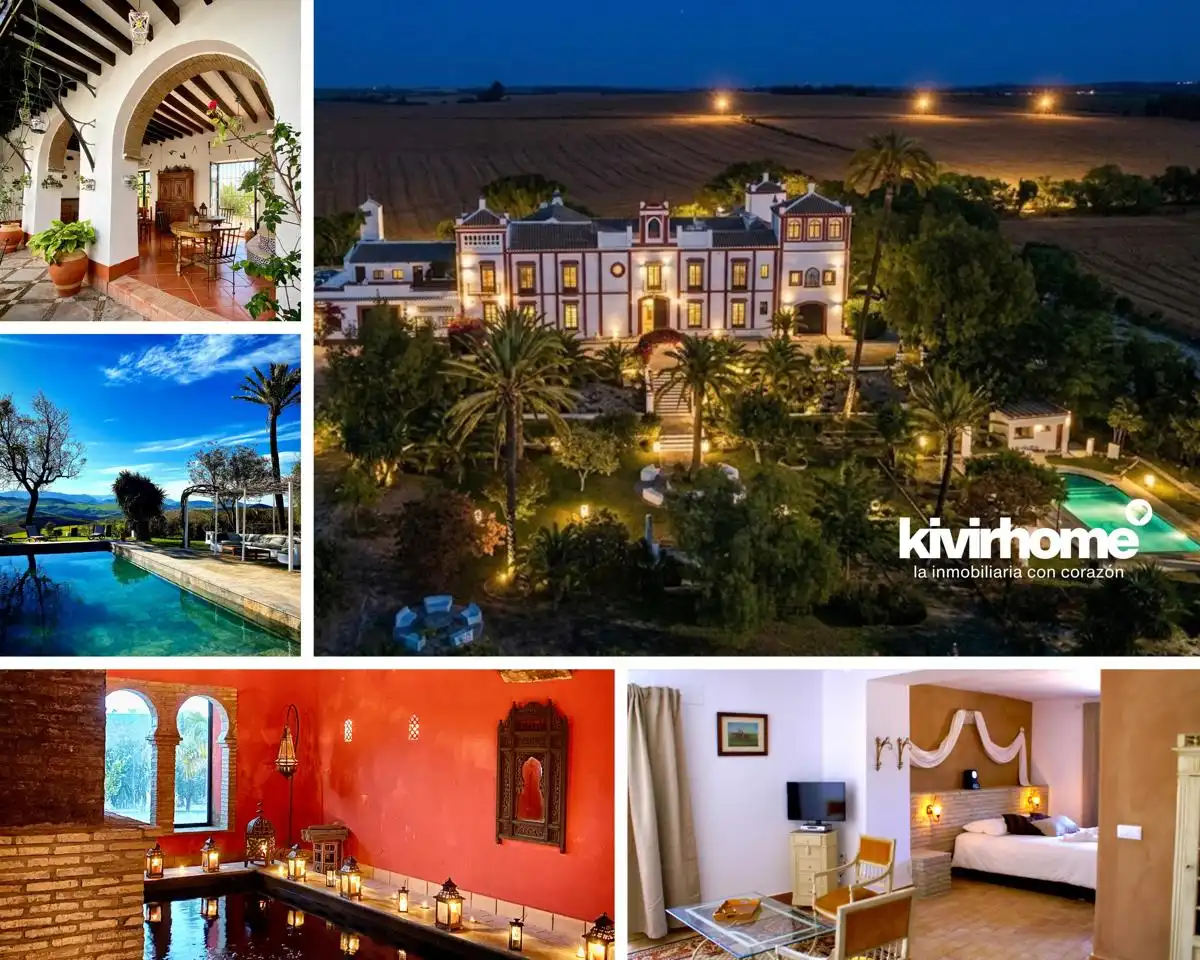 Vista exterior de Finca rústica en venta en Morón de la Frontera con Aire acondicionado, Jardín privado y Terraza