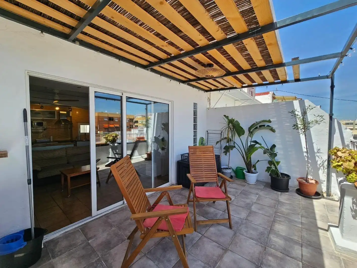 Terraza de Piso de alquiler en Mislata con Aire acondicionado, Terraza y Amueblado