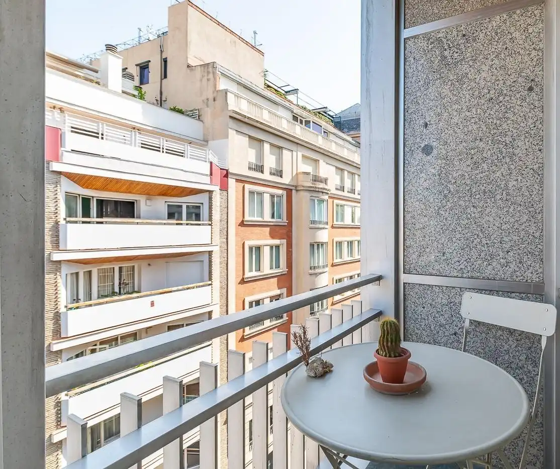 Balcony of Apartments for rent in Madrid  with Heating and Storage room