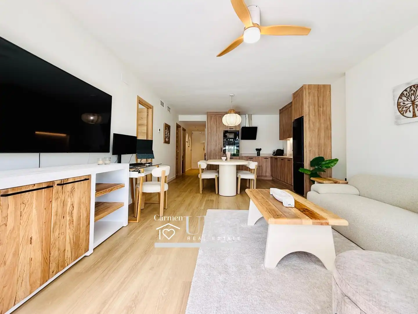Living room of Flat for sale in Alicante / Alacant  with Air Conditioner, Private garden and Terrace