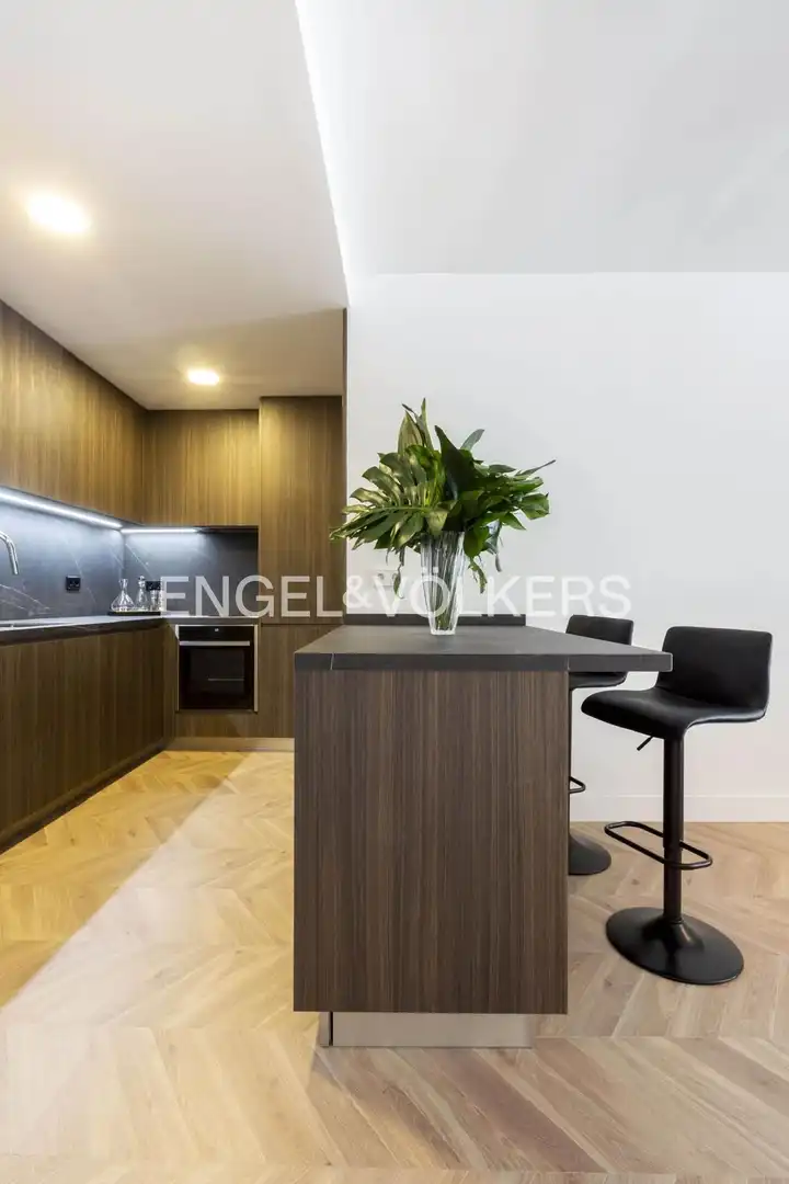 Cocina de Piso de alquiler en Madrid con Aire acondicionado, Calefacción y Parquet