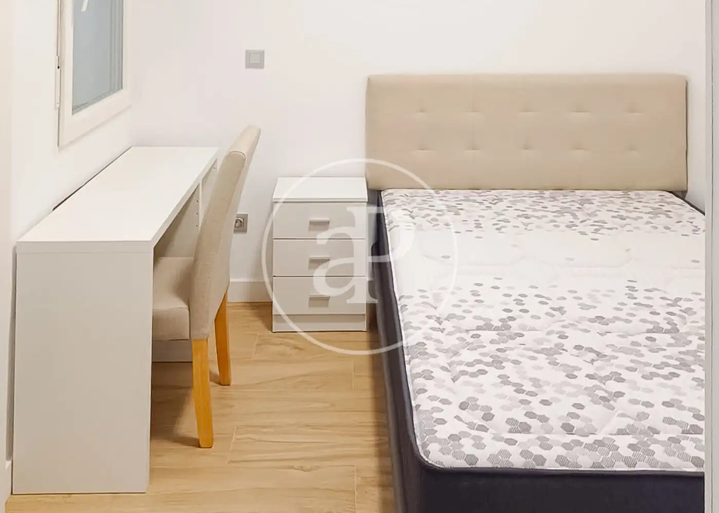 Bedroom of Flat for rent in Madrid  with Heating and Furnished