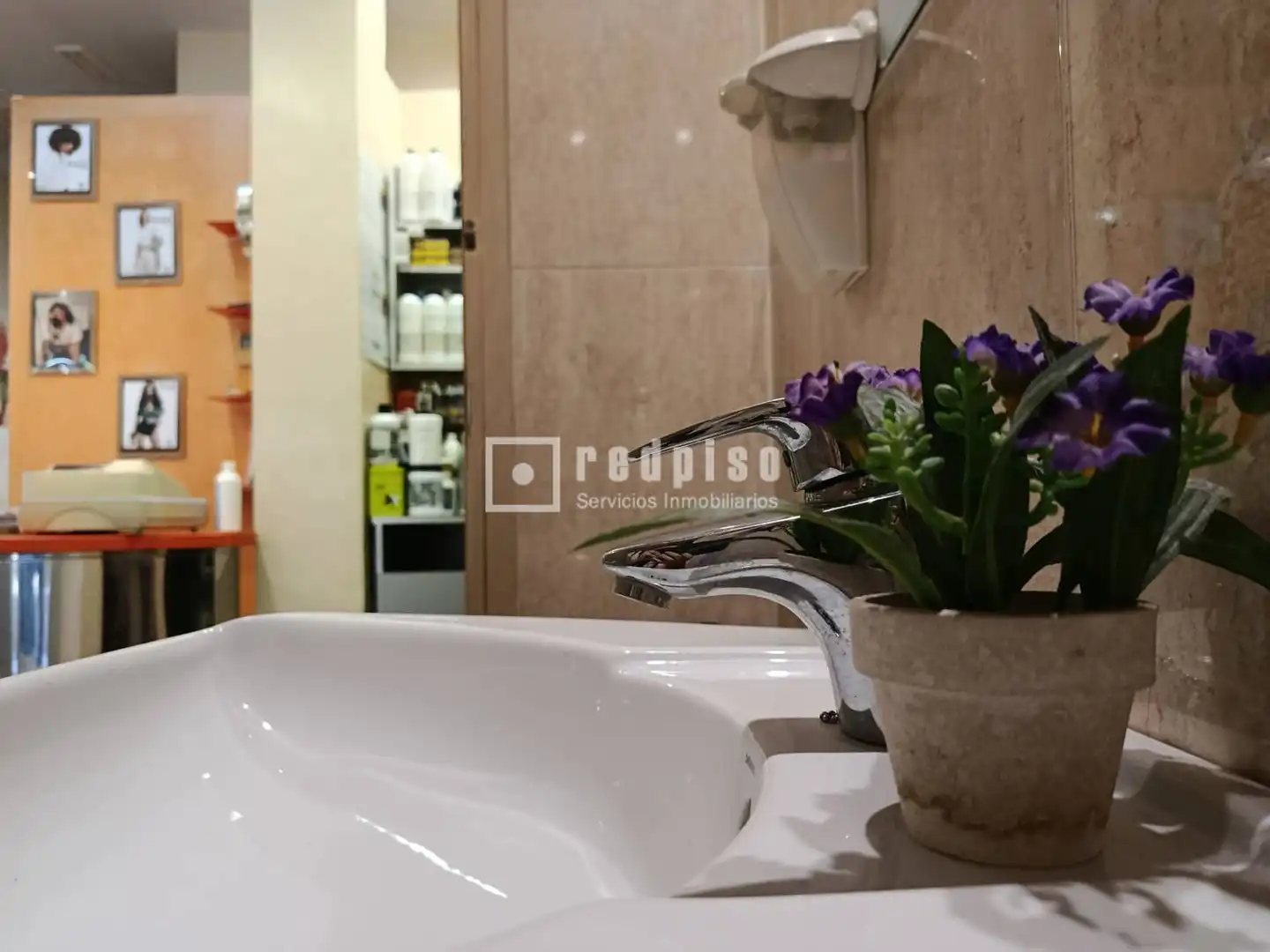 Badezimmer von Geschaftsraum zum Verkauf in Málaga mit Klimaanlage