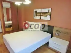 Bedroom of Flat for rent in Gijón   with Heating, Parquet flooring and Furnished