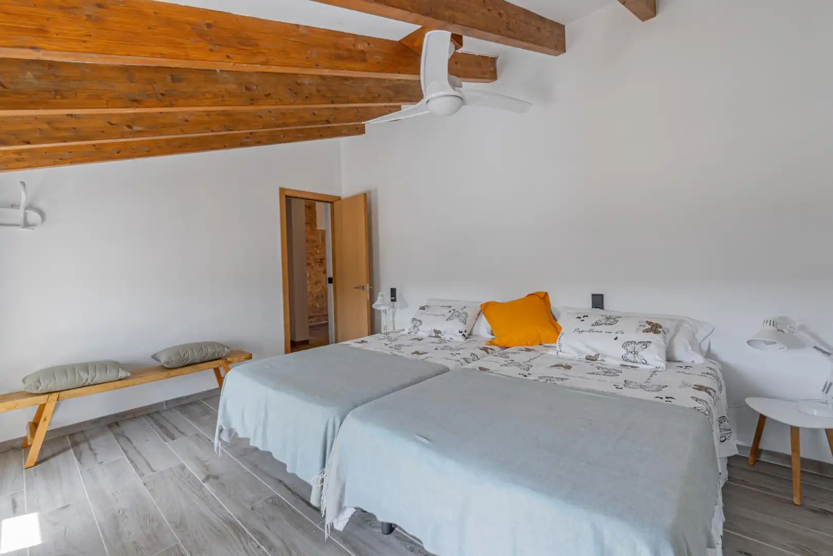 Schlafzimmer von Country house zur Miete in Manacor mit Klimaanlage, Heizung und Privatgarten