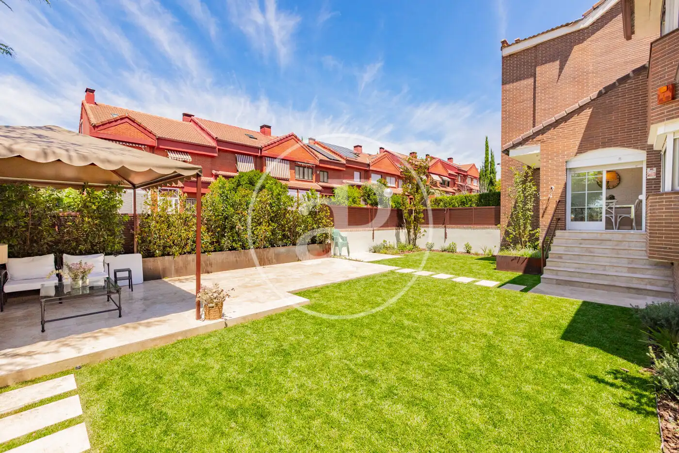 Jardín de Casa adosada de alquiler en Las Rozas de Madrid con Aire acondicionado, Calefacción y Jardín privado